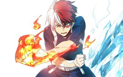 Download wallpapers Boku no Hero Academia, Shouto Todoroki, Japanese manga, anime manga ...