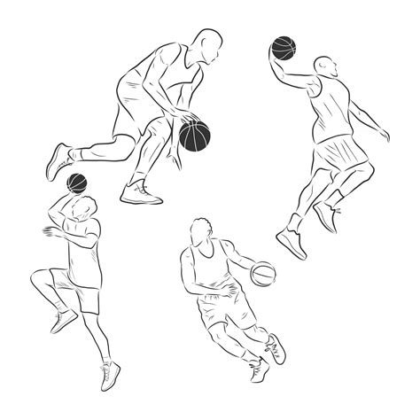 Basketball Drawings Sketches