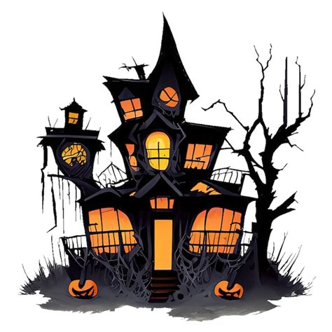 Halloween abandoned house | Premium AI-generated image