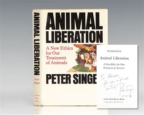 Animal Liberation Peter Singer First Edition Signed