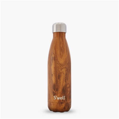 S’well® Official - S’well Bottle - Teakwood Insulated | Realistic Wood | Water Bottle | S'well