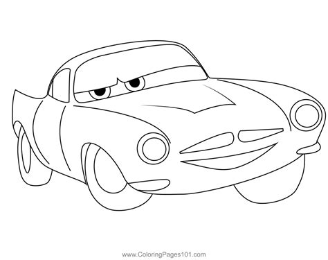 Finn Mcmissile Coloring Page for Kids - Free Cars Printable Coloring ...