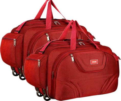 Waterproof Lightweight 40 L Luggage Travel Duffel Bag with Two Wheel set of 2 Duffel With Wheels ...