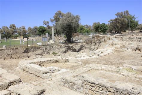 Ancient City of Biblical Ashkelon in Israel Stock Photo - Image of city ...