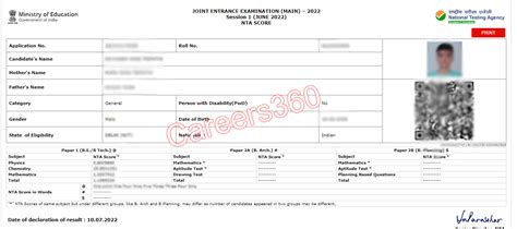 JEE Main 2022 Result (Declared) Live: NTA Session 2 results at jeemain.nta.nic.in; Download ...