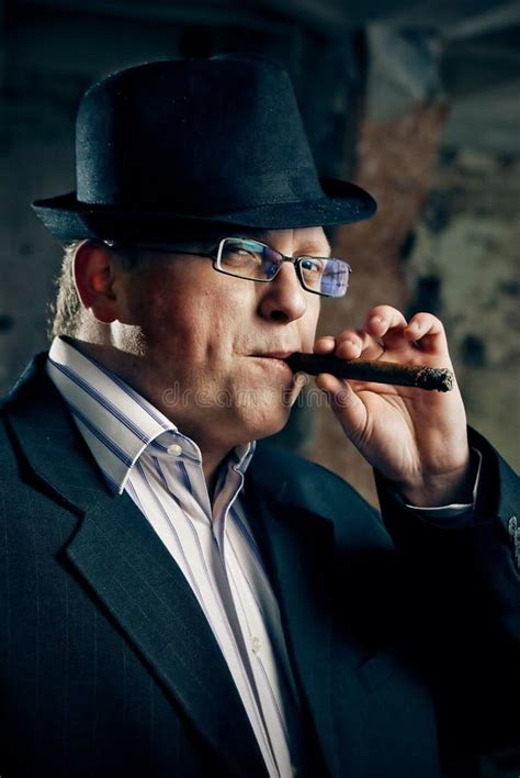 Mafia Boss With Cigar Stock Photography - Image: 18438102