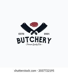 Butcher Shop Logo Vector Illustration Stock Vector (Royalty Free) 2037722195 | Shutterstock