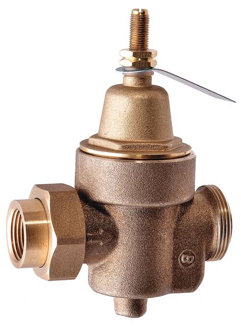 WATTS Water Pressure Reducing Valve: Std, Strainer, Lead Free Brass, 3/4 in Pipe Size - 5DMA0|3/ ...