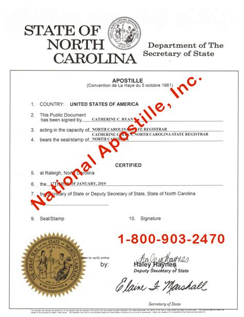 Nc Secretary Of State Apostille Service Printable Form - Printable Forms Free Online