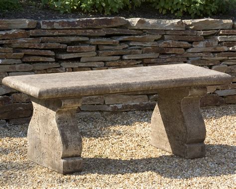 Provencal Outdoor Stone Bench...idea for look of stone bench