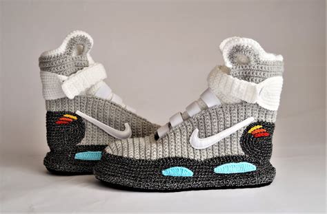 Knitted Air Mags Nike Slippers From BACK TO THE FUTURE II - GeeksAndGame