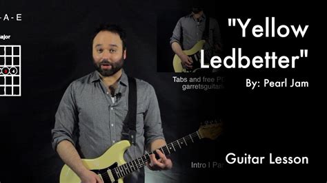 Yellow Ledbetter by Pearl Jam Tutorial - YouTube