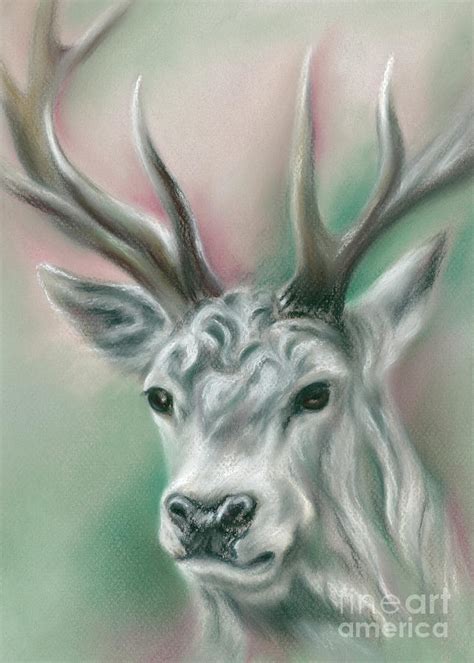 White Stag Painting by MM Anderson - Fine Art America