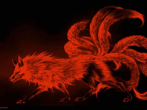 demon fox | ANIME/CARTOONS | Nine tailed fox, Fox, 9 tails