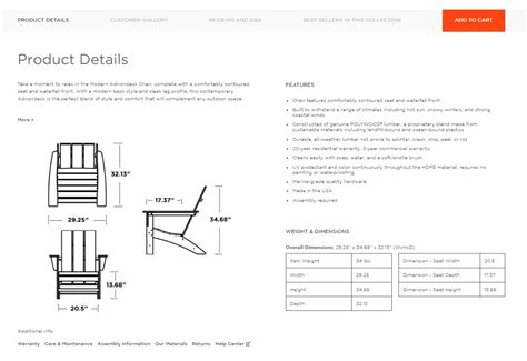 Products & Product Details – POLYWOOD Customer Service & Help Center