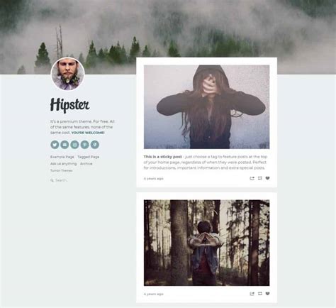 15+ Best Free Tumblr Themes | Design Shack