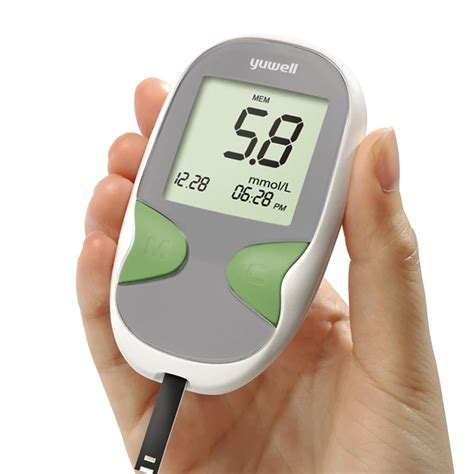 Yuwell Blood Glucose Meter Kit Medical Blood Sugar Diabetic Tester Monitor Digital Glucometer ...