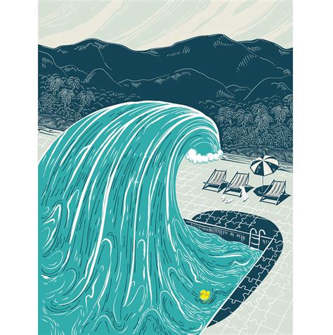 Tsunami. illustration for cover OYLA. November 2020 on Behance