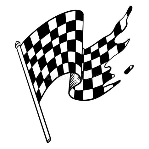 Race Flag Symbol Icon Vector Illustration. Checkered Flag Icon Stock ...