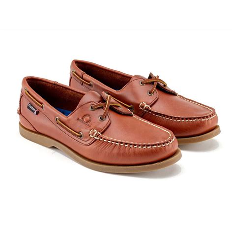 Chatham Deck II G2 Leather Boat Shoe in Chestnut