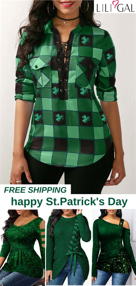 Best St. Patrick's Day outfits | Ladies tops fashion, St patrick's day outfit, Womens trendy tops