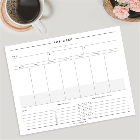 Simplify Your Life with our Minimalist Weekly Planner