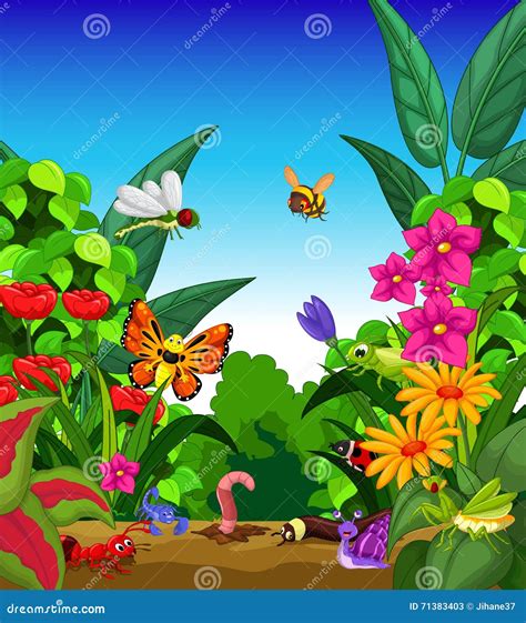 Garden Animals Collection Vector Illustration | CartoonDealer.com #14753700