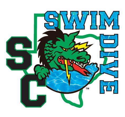 "Refreshed" logo for Southlake Carroll Swimming and Diving. I love the turquoise with the Dragon ...