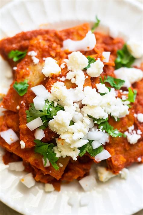 Mexican Chilaquiles Rojos Recipe | Dandk Organizer