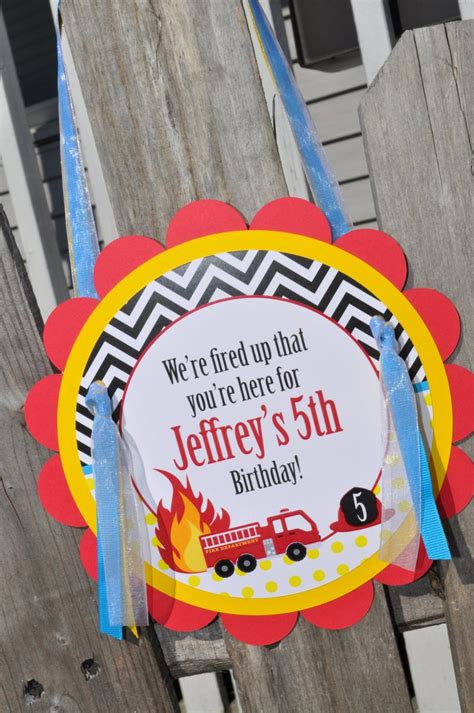 Fire Truck Birthday Door Sign Fire Truck Birthday - Etsy