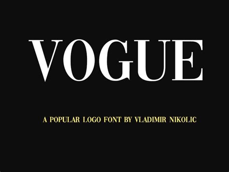 Vogue Font Family Free Download - Fonts Empire