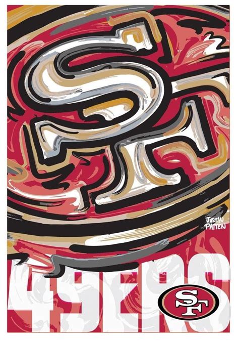 San Francisco 49ers Garden Flag 2 Sided Justin Patten Design | San ...