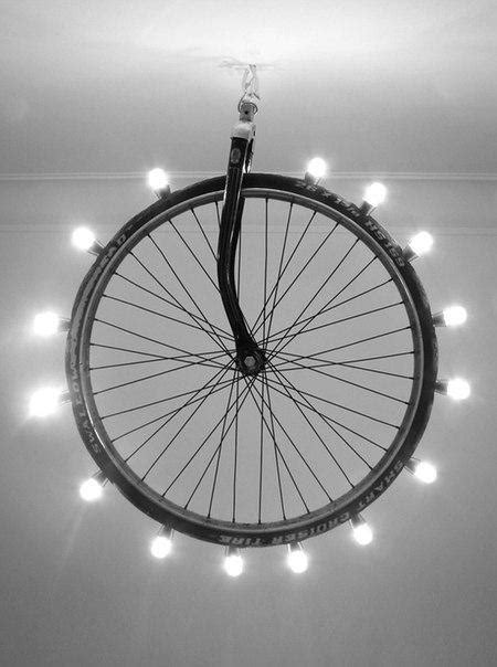 Green Ideas to Recycle Bike Parts for Unique Lighting Fixtures