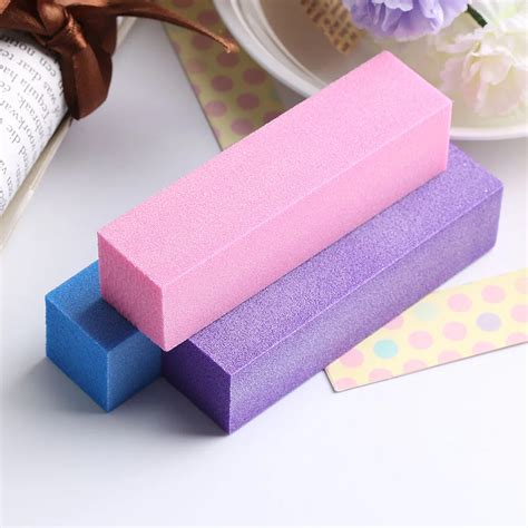 Random 1PC Nail Art Buffer Sanding Blocks DIY Nail File Buffering Polishing Manicure Tools Nail ...