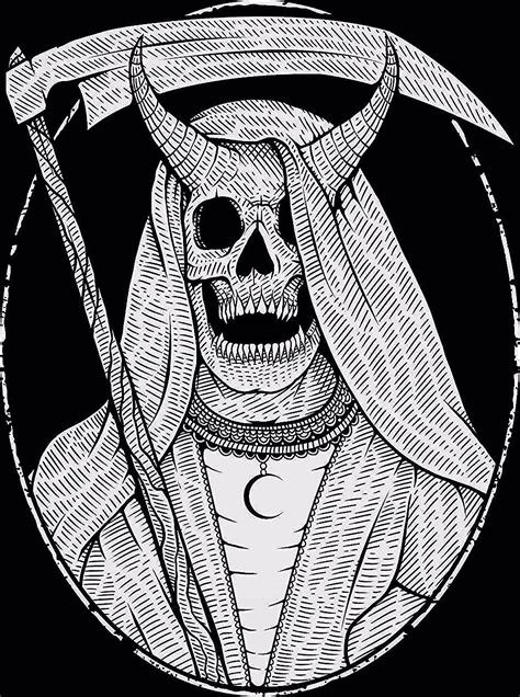 Grim reaper illustration- dark art | Grim reaper art, Reaper drawing, Grim reaper tattoo