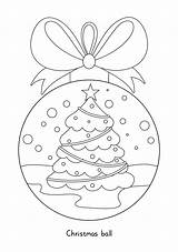 Christmas Tree Ornaments Coloring Pages sketch template