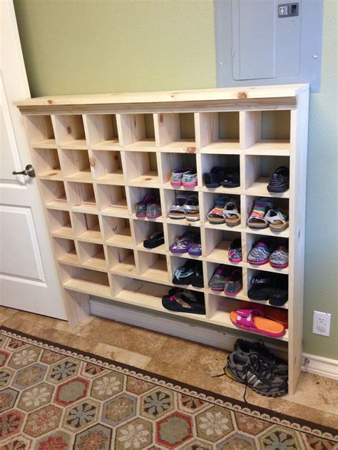 how to build a vintage style mail sorter to organize shoes ...