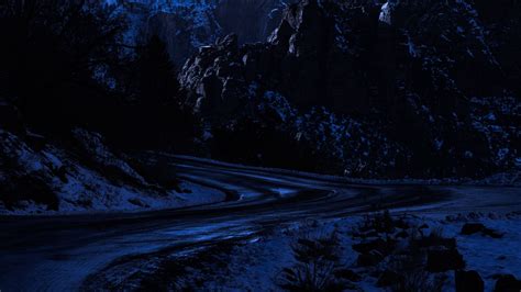 Download wallpaper 3840x2160 road, mountain, night, starry sky 4k uhd 16:9 hd background