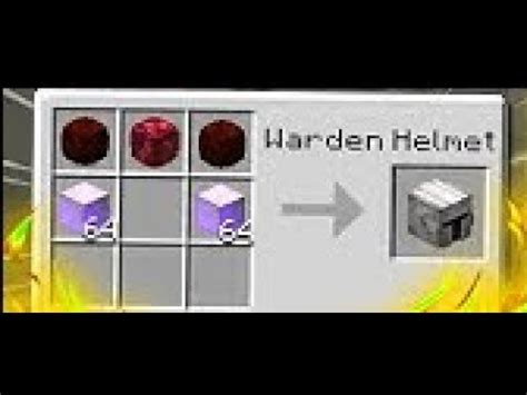 Crafting the WARDEN HELMET (Hypixel SKYBLOCK) - YouTube