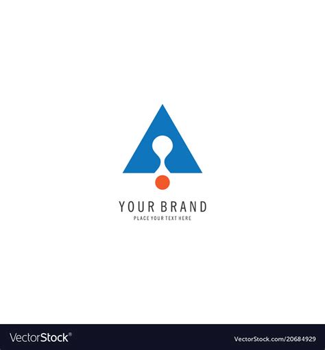 Triangle symbol business logo Royalty Free Vector Image