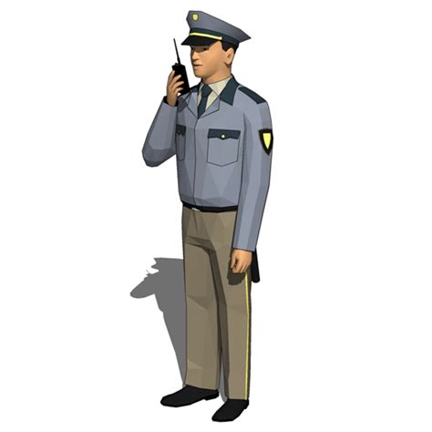 vector security guard cartoon - Clip Art Library