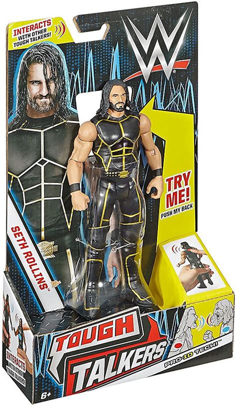 WWE Wrestling Tough Talkers Seth Rollins 6 Action Figure Mattel Toys ...