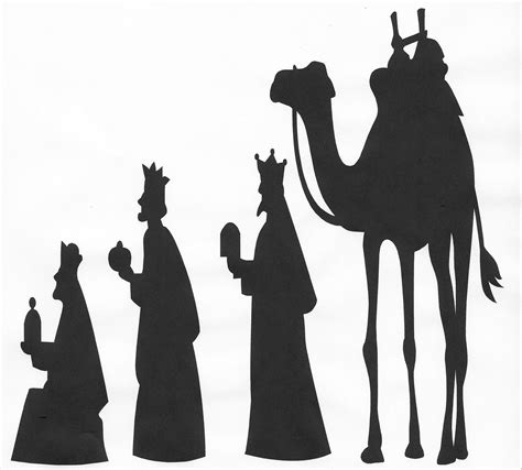 Nativity Silhouette Clip Art - 52 cliparts