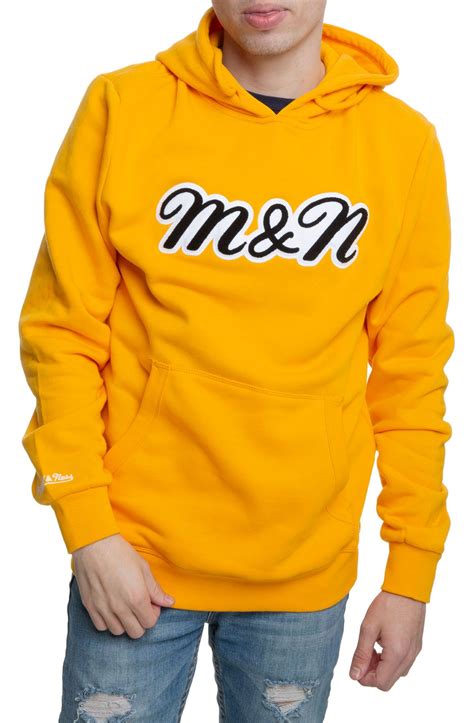 MITCHELL AND NESS Branded Collegiate Hoodie BMPHBW19156-MNNGOLD - Shiekh