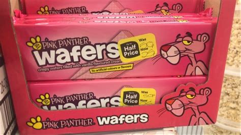 Pink Panther Wafers - 24 Pack, £0.25 at Iceland