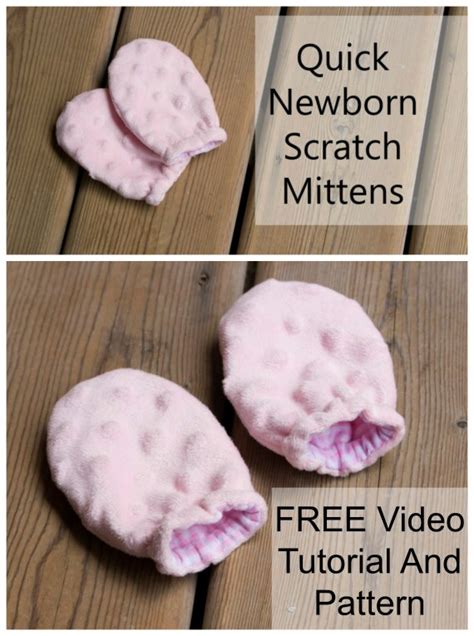 Adorably Soft Baby Scratch Mittens FREE sewing video tutorial - Sew Modern Kids