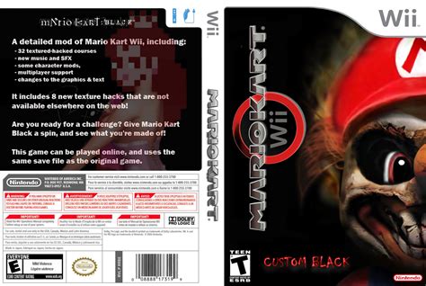 Games Covers: Mario Kart Custom Black - Wii