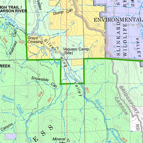 Humboldt-Toiyabe NF Carson Ranger District South Half Forest Visitor ...