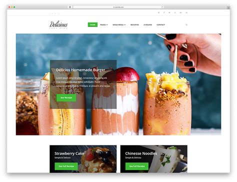 Delicious - Best Recipe Website Template 2024 - Colorlib