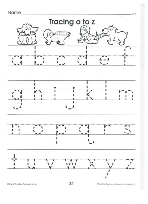 Alphabet Practice Sheets For Kindergarten